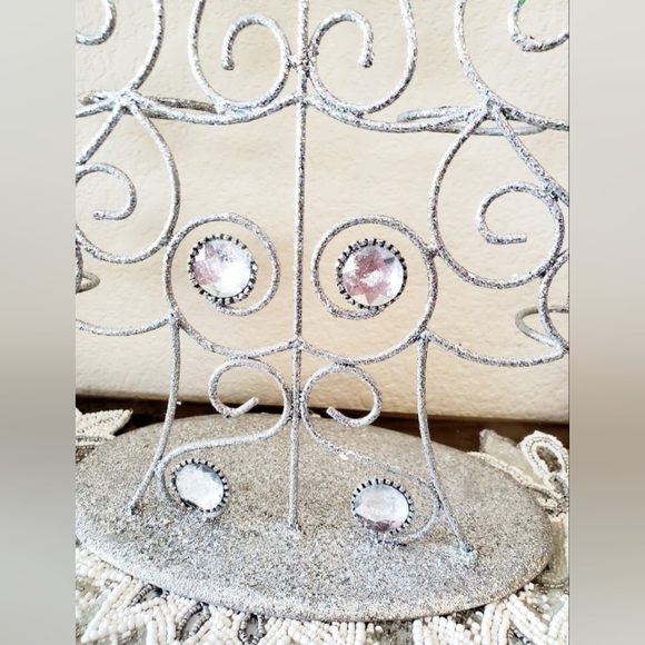 Silver Metal Christmas tree Votive Holder - Picture 6 of 9